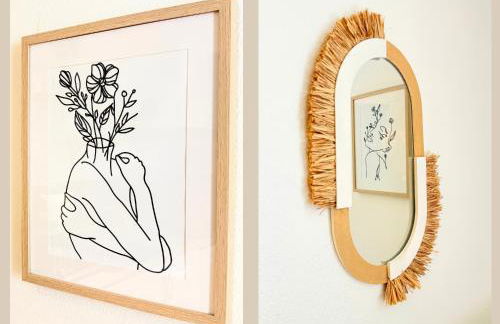 Studio Boho-Chic en hyper-centre de Moulins au calme, confort, Wifi rapide, Parking en face, Arrivée autonome - Foto 5