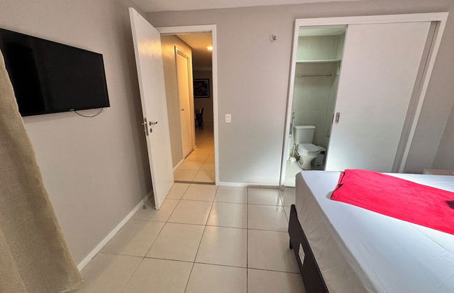 GranSol, Terreo, Pé na areia, 03 qtos, 08 hóspedes, a 600m do B PARK - Photo 10