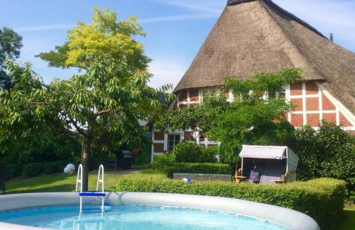 Ferienwohnung Hotel Appartement 2 Schlafzimmer Altes Landhaus Oste mit Terrasse, Grill, Küche, Bad, WLAN, nah am Nordsee Strand - Foto 27