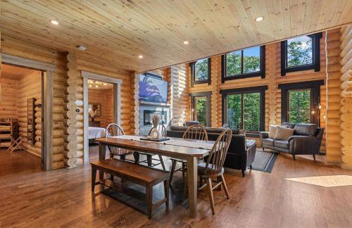 Log House Chalet, Volleyball field, Sauna, Hot Tub - Foto 25