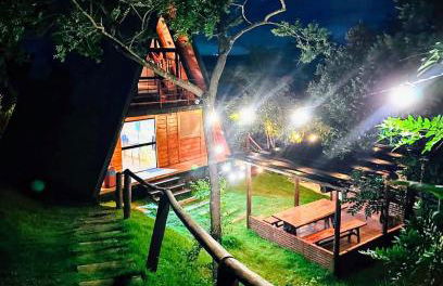 Chalé Recanto - ofurô, banheira, vista, cachoeira e lago em Alexânia - Foto 40