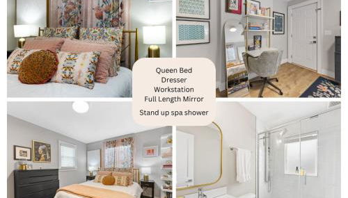 Optimist Abode 1: <7min to NoDa-Midwood-Uptown - Foto 4, Shower, wardrobe