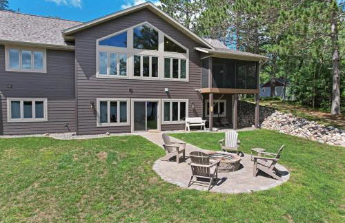 Northwoods WI 6BR Lakefront Cabin Retreat on Lake Nokomis - Minnohawk Lodge - Foto 67
