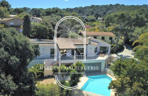 Villa l'Arbanaise vue mer piscine presqu'Ile Giens BY HC - Foto 1