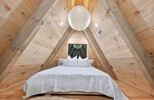 Romantic A-Frame Cabin w Firepit, Patio, Fireplace, Games in Blue Ridge Mountains - Photo 9