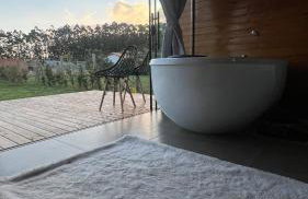 Chalé Tiny house com banheira e lareira - Foto 11