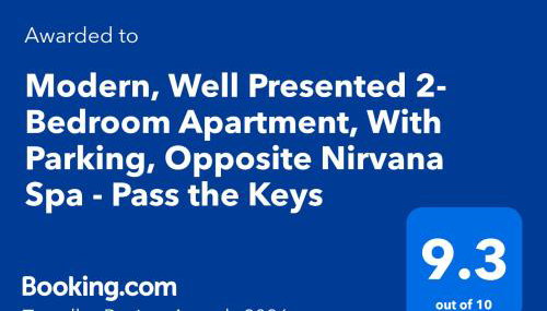 Modern, Well Presented 2-Bedroom Apartment, With Parking, Opposite Nirvana Spa - Pass the Keys - Foto 5