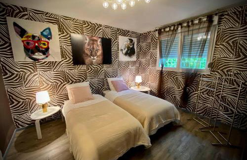 Villa 200m2 avec PISCINE chauffée & SPA & sauna & kota-grill - Foto 22