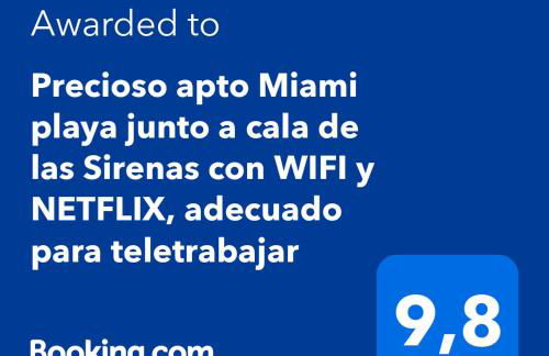 Precioso apto Miami primera linia playa cala de las Sirenas, con WIFI y NETFLIX, adecuado para teletrabajar - Foto 30