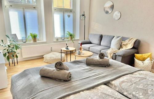 Appartement "STADTGEFLÜSTER" im Zentrum, inkl Stellplatz, 2 Betten, Babybett, Balkon, gratis Kaffee und Tee, WLAN - Foto 1