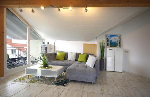 Schöne Ferienwohnung im Allgäu Lauben bei Kempten Urlaub Unterkunft FeWo Bergblick 70qm - Foto 6