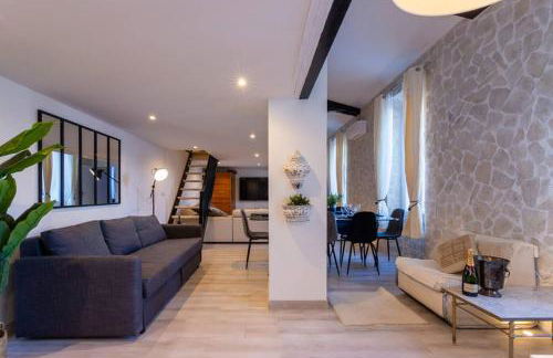 PENTHOUSE Loft 5MIN PALAIS DES FESTIVALS AND BEACH terrace view on castle - Photo 39