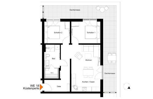 KüstenPerle - Penthousewohnung mit 2 Schlafzimmern und Sauna - Foto 29