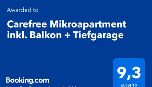 Carefree Mikroapartment inkl. Balkon + Tiefgarage - Foto 5
