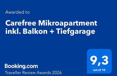 Carefree Mikroapartment inkl. Balkon + Tiefgarage - Foto 5
