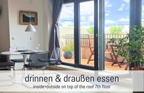 Rheinblick7 Neuss - Spektakulärer Blick auf die Düsseldorfer Skyline - Ruhig Modern Privatparkplatz Aufzug - Top Anbindung an Messe Flughafen Hauptbahnhof - Foto 2