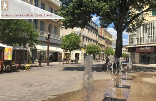 Douce Escale - Agen sud, T2, RDJ, clim réversible, proche ENAP - Foto 27