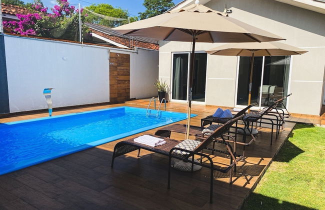 Casa com piscina 5 suites 1 quarto e AC - Foto 29