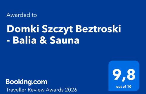 Szczyt Beztroski- Domki Wellness Balia & Sauna - Foto 3