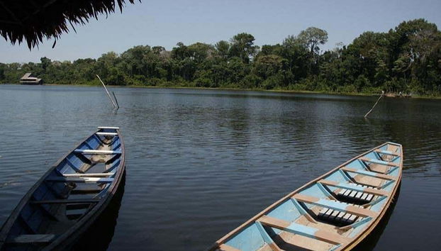 Amazon River as it passes through the reserve