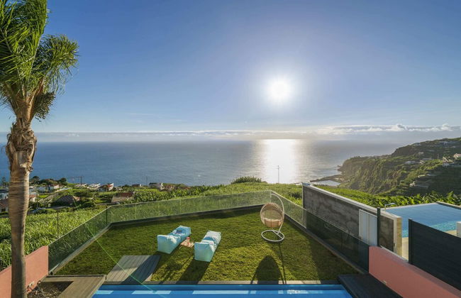 With Pool and Superb sea View - Villa Candelária - Foto 65