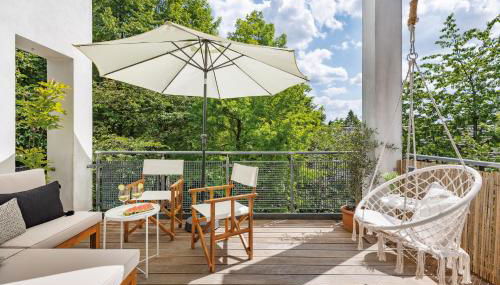 Blueberry Living - Design Loft nahe München - Dachterrasse - S-Bahn - Foto 3, Garden view