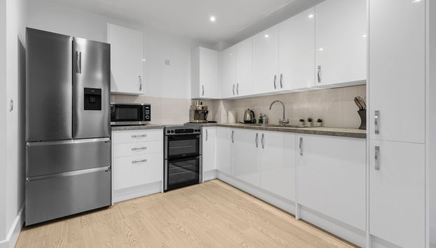 London - 1 Bed Apartment - Sleeps 2 - Long Stays - Foto 3, Cocina privada