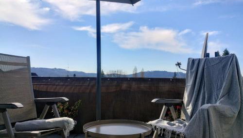 Studio "Küssaburg-Blick" - grosse Dachterrasse - Boxspringbett - nahe Therme Bad Zurzach, CH - Foto 2