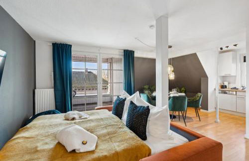 maremar - Design-Maisonette am Holzmarkt - Luxus Boxspringbetten - Arbeitsplatz - Loggia - Foto 9