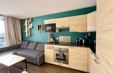 La Perdrix Blanche Appartement moderne Ski aux pieds - Vue panoramique et chambre séparée - 4 pers - Arcs 2000 - Foto 2