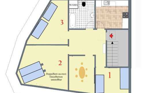 Ferienwohnung Luna -3 Schlafzimmer, Waschmaschine, Küche, WLAN, ca 15 Min bis zum Europa Park, - Foto 10