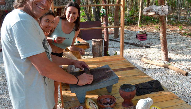 Participando de uma divertida oficina