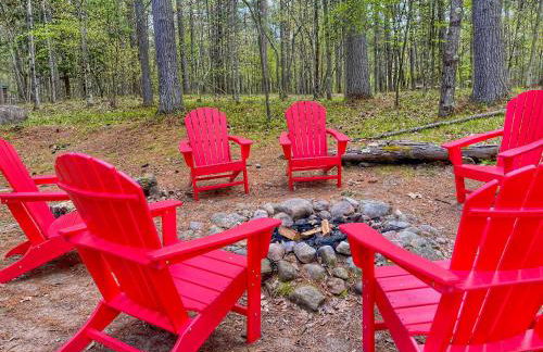 ADK Cabin with Hot Tub, Near Whiteface, Lake Placid, Fire Pit, Game Rm - Foto 61