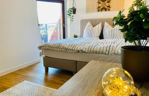 Cinema Apartment Magdeburg - Balkon & Beamer - Foto 1