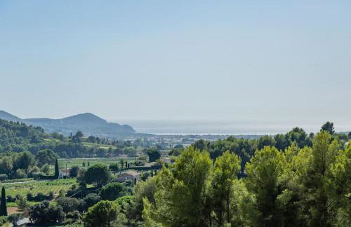 VillaCadière Vue Mer et Vignes Piscine à débordement - Foto 33