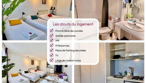 " Studio Zen Lourdes " 4 personnes - Centre Ville - Foto 2