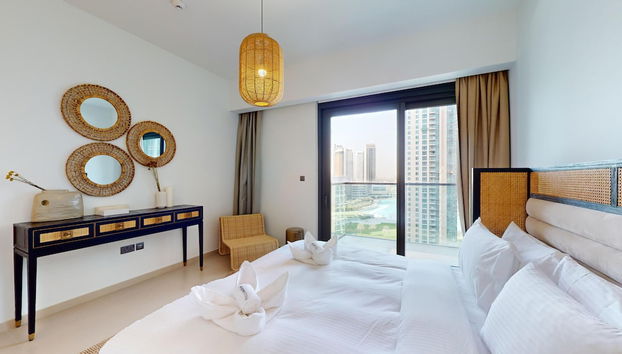 Primestay - 2BR Act Burj Khalifa View - Foto 3, Habitación