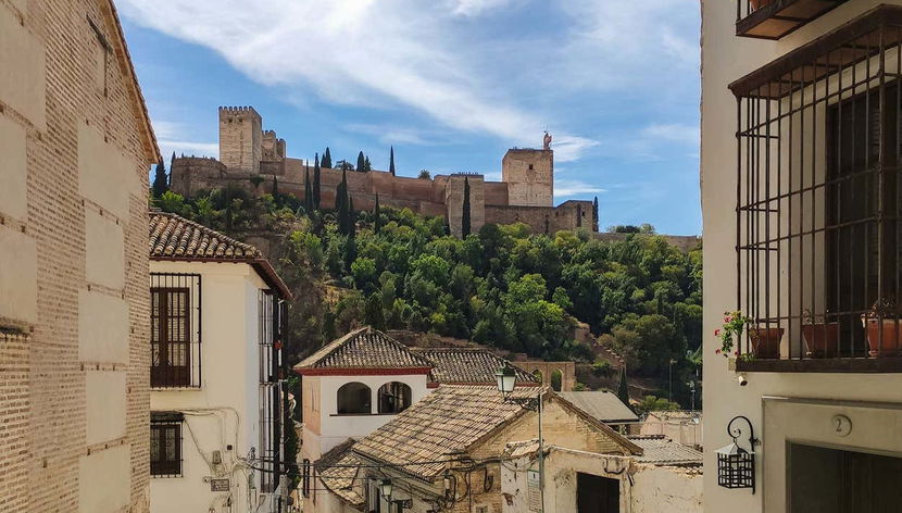 Vista de la Alhambra durante el recorrido