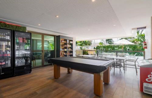 Apartamento com VISTA maravilhosa no bairro do Pina! Cozinha completa, Wi-Fi, Ar Condicionado e máquina de lavar - Condomínio com Estacionamento, Recepção 24h, Piscina e Academia - Foto 29