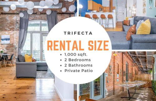 100 Year-Old Historic Brick 2BR Loft & Large Patio & Hammocks & High Ceiling - Foto 9