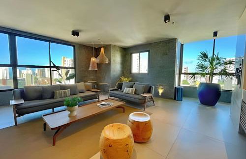 Flat Luxo com Coworking, Academia e Rooftop - WiFi 1Gb - Beira Mar 4 min - Foto 40