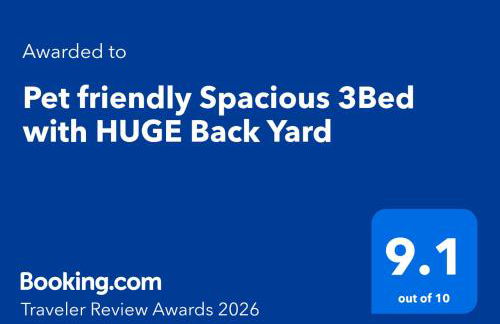 Pet friendly Spacious 3Bed with HUGE Back Yard - Foto 8