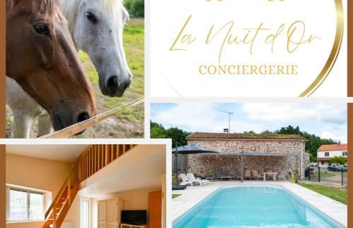 L'Evasion en Pierre Piscine et Étang Privé - Photo 2