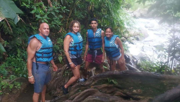 Desfrutando do ambiente natural de Las Tinajas