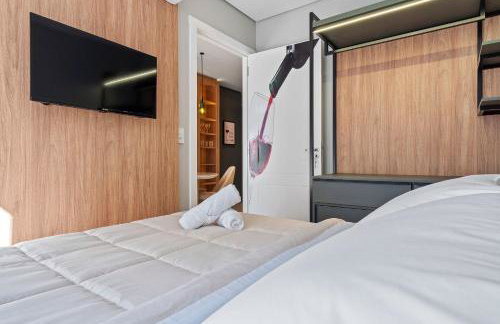 Apartamento Viña del Aire 1 dorm by Achei Gramado - Foto 25