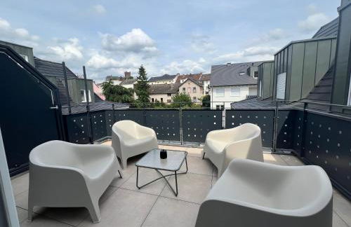 Design am Rhein I Zentral I 2BR I Aufzug I Dachterrasse I Parken I helloYOU apartments x BRIGHT Collection - Foto 7