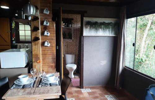 Chalé Pakere Montebello Lumiar - lareira, wi-fi, sauna, piscina - vista incrível - locação do chalé sem prestação de serviços - Foto 20