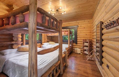 Log House Chalet, Volleyball field, Sauna, Hot Tub - Foto 74