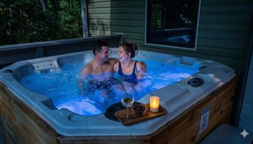 Large Hillside Retreat with Pool and Hot Tub - Foto 2