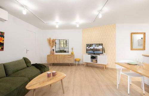 T2 Calme absolu - Coeur Toulouse - Saint Cyprien - climatisation - Terrasse arborée - Foto 11